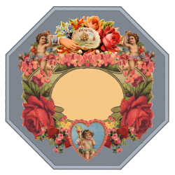 Cupid Blue Border